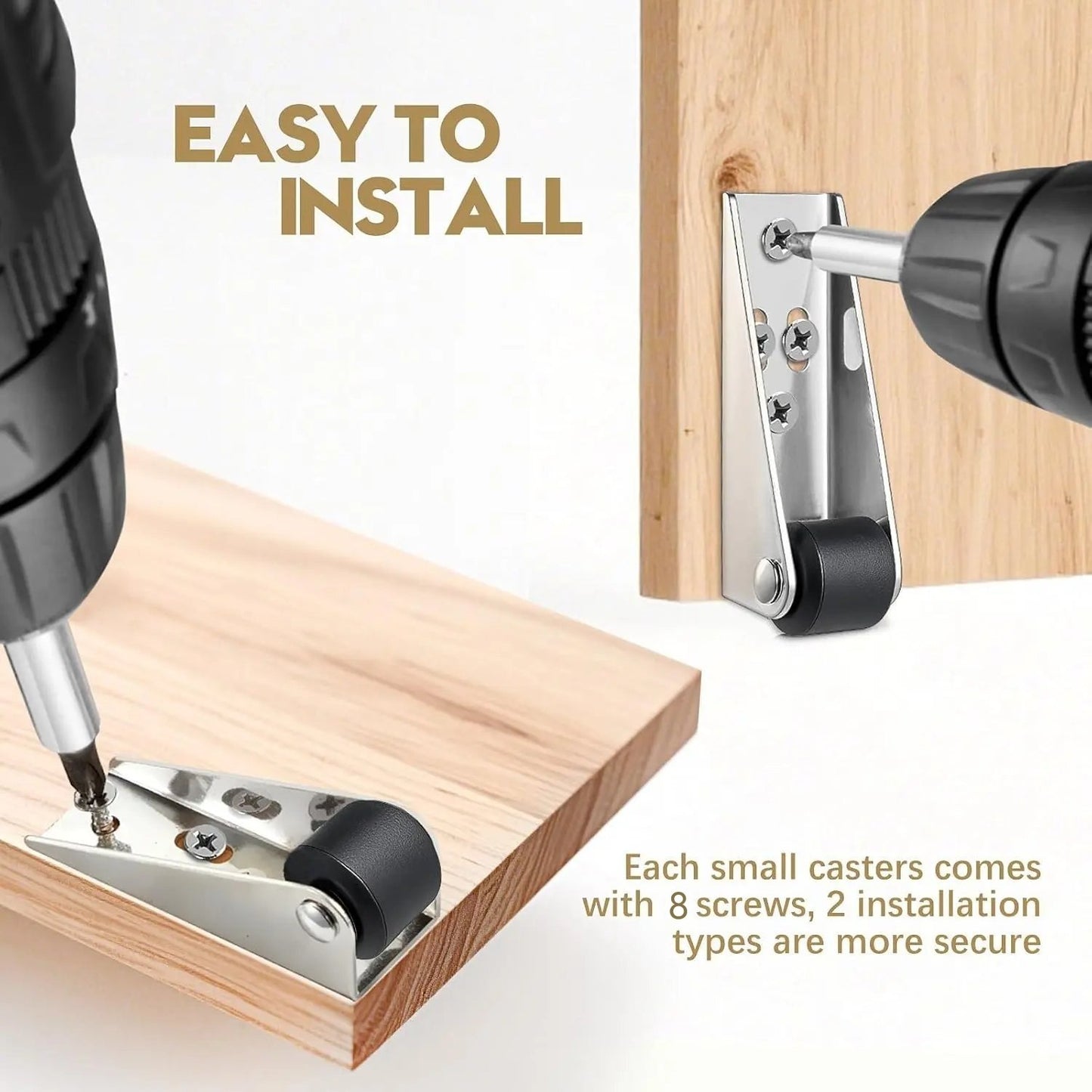 Wheel Sliding Door Bottom Guide(2 Pcs)