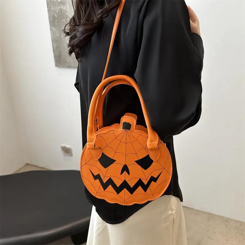 2026 Halloween Pumpkin Bag – Cute Crossbody & Shoulder Handbag for Women