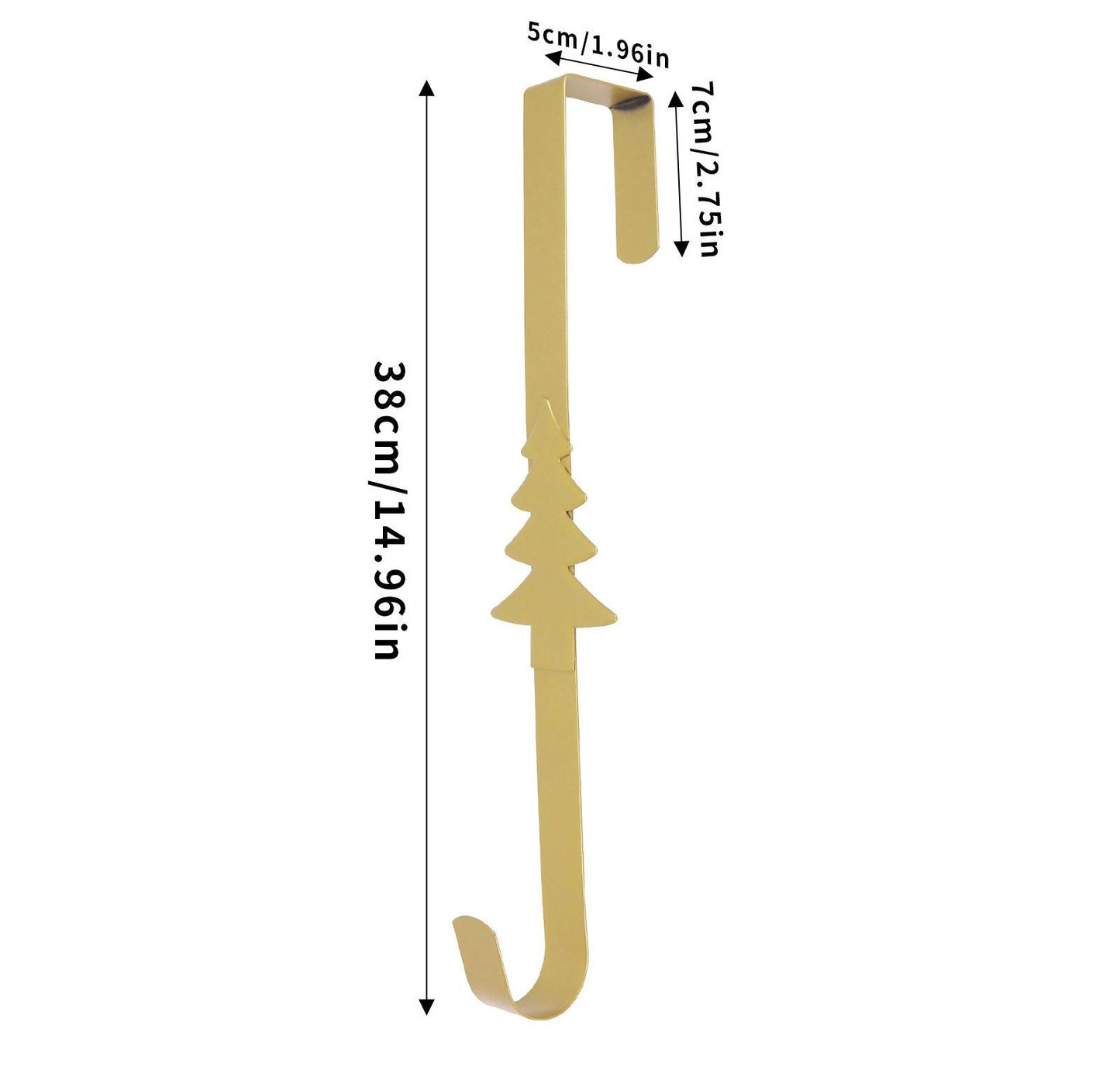 🎄 Metal Over The Door Wreath Hanger | Christmas Snowflake Tree Star Decor Hook🎅