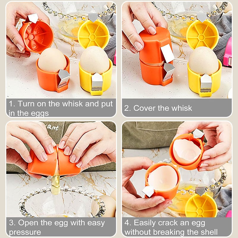 🔥 No Mess Easy Egg Opener — Crack Eggs Cleanly Every Time