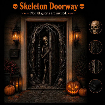 🔥🎃Halloween Portal Door Curtain – Realistic Spooky Door Decor