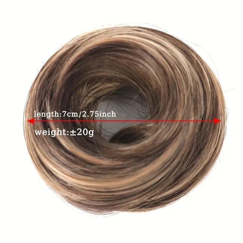 Cropped hair wig hair tie — —✨ Ideal for Everyday Wear, Scrunchie Base