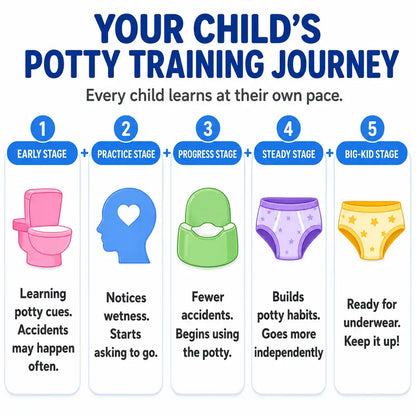 🚽🌱 Toddler Potty Training Pants 100% Cotton Soft Reusable Underwear