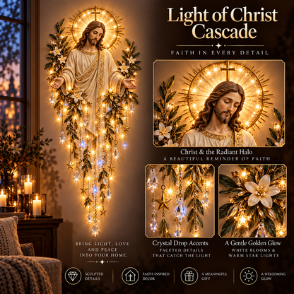 ✨Last Day 49% Off✝️Jesus, Angel & Nativity Lighted Wall Light Décor