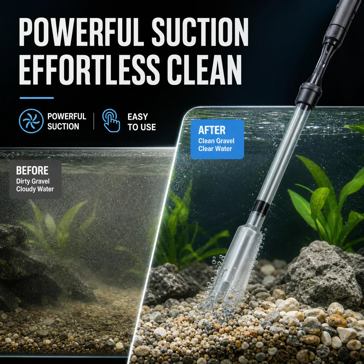 Electric water pump for fish tank water changes