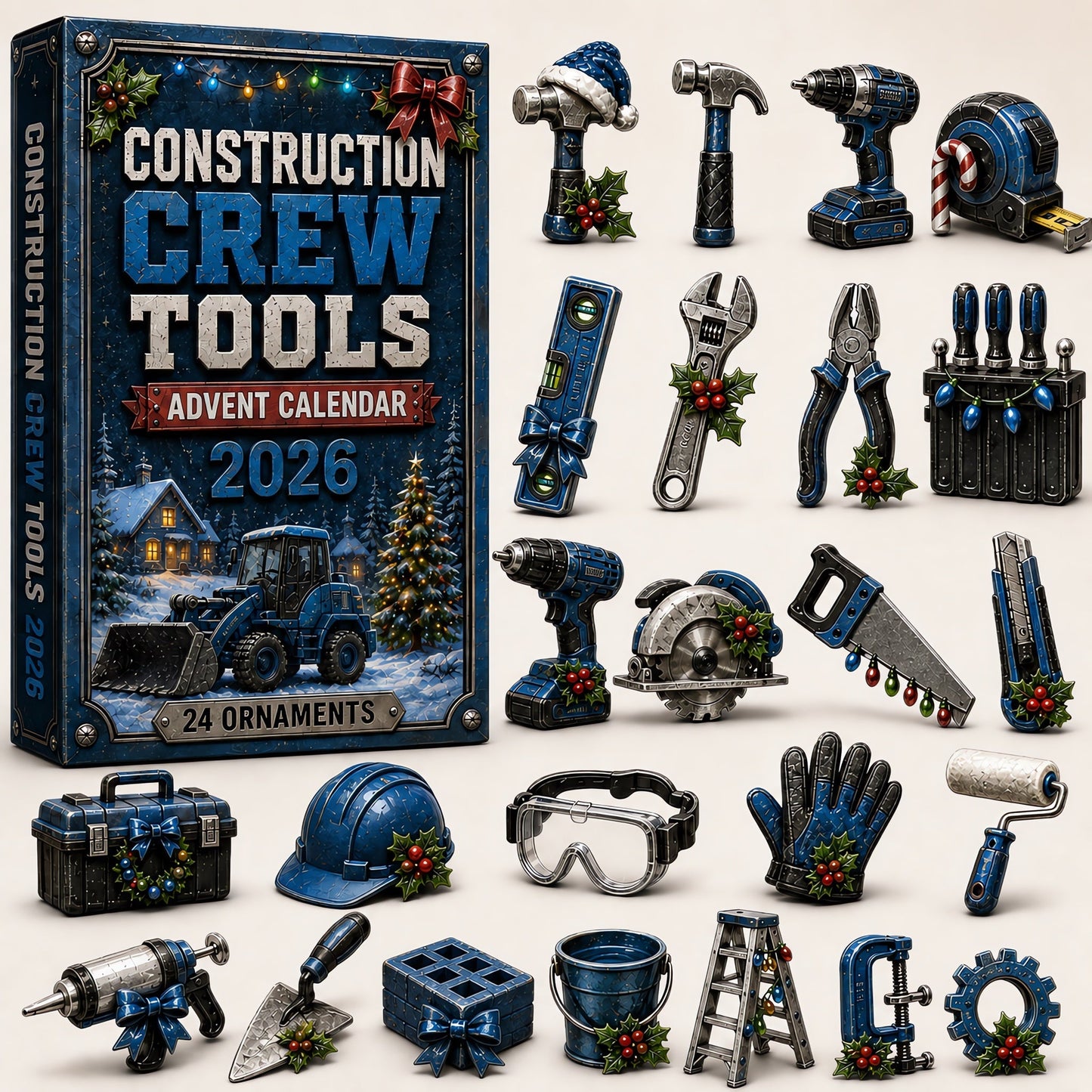 Construction Crew Tools Advent Calendar 2026 - 24-Day Festive Countdown