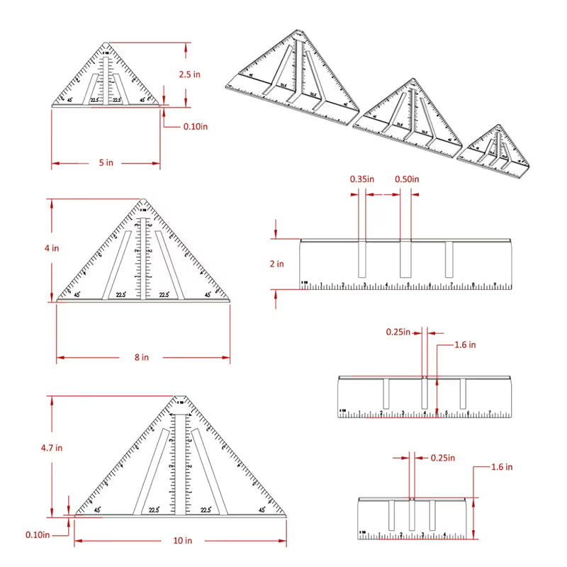 Professional Heavy Duty Metalworking Miter Square