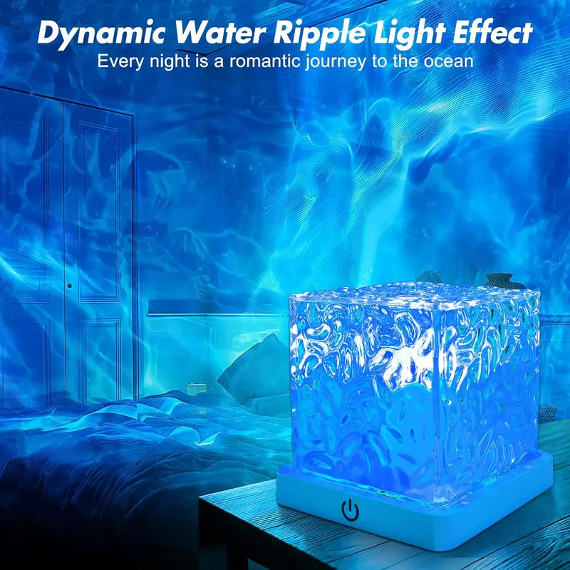 Dynamic Water Ripple Cube Ambient Lamp