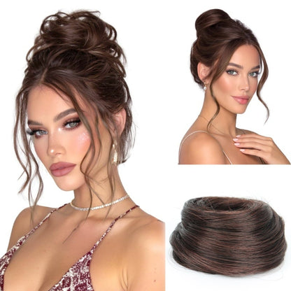 Cropped hair wig hair tie — —✨ Ideal for Everyday Wear, Scrunchie Base
