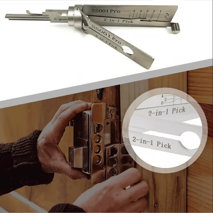 🔥HOT SALE 49% OFF⚒️Stainless Steel Master Key Locksmith Training Tool, SS001 Pro Tool, Practical Cylinder Set