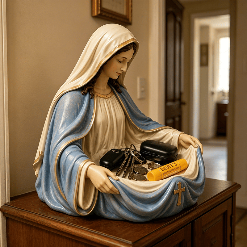 🕊️✨ Bring Peace & Elegance into Your Home. Virgin Mary Catch-All Bowl — 49% OFF Today