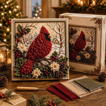 🎁🎅3D Christmas Fabric Poke Art Kit
