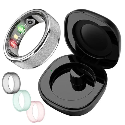 💍 Smart Ring 5ATM Waterproof  – Women & Couples Wearable Fitness Smart Ring with App Tracking | Stylish Tech Gift for Him & Her
