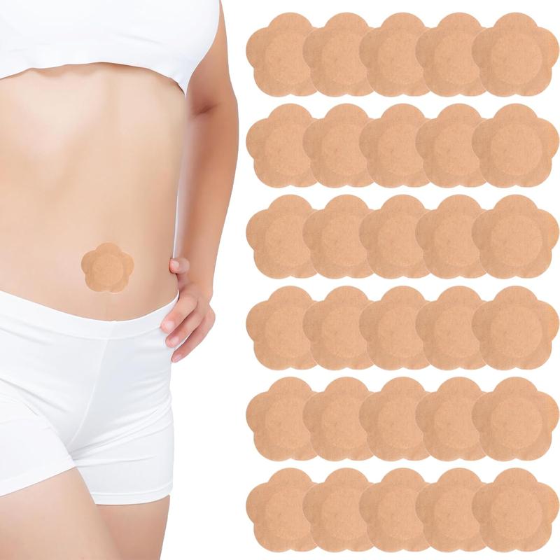 30-piece self-adhesive castor oil belly button patch set