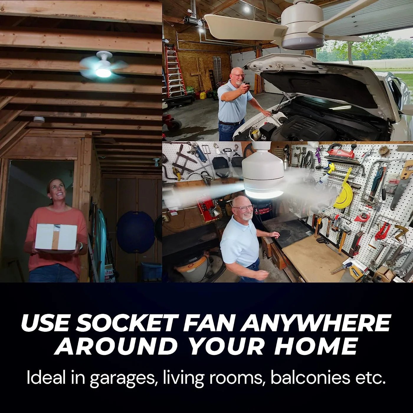 ✅Install In 3 Mins! Socket Screw-in Fan Light 2 In 1✨