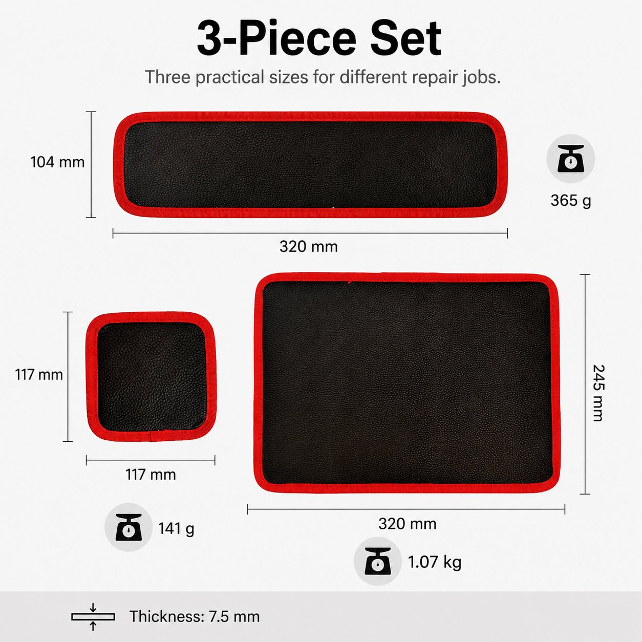 🧲 Magnetic Tool Mat Set – Non-Slip Pads for Auto Repair