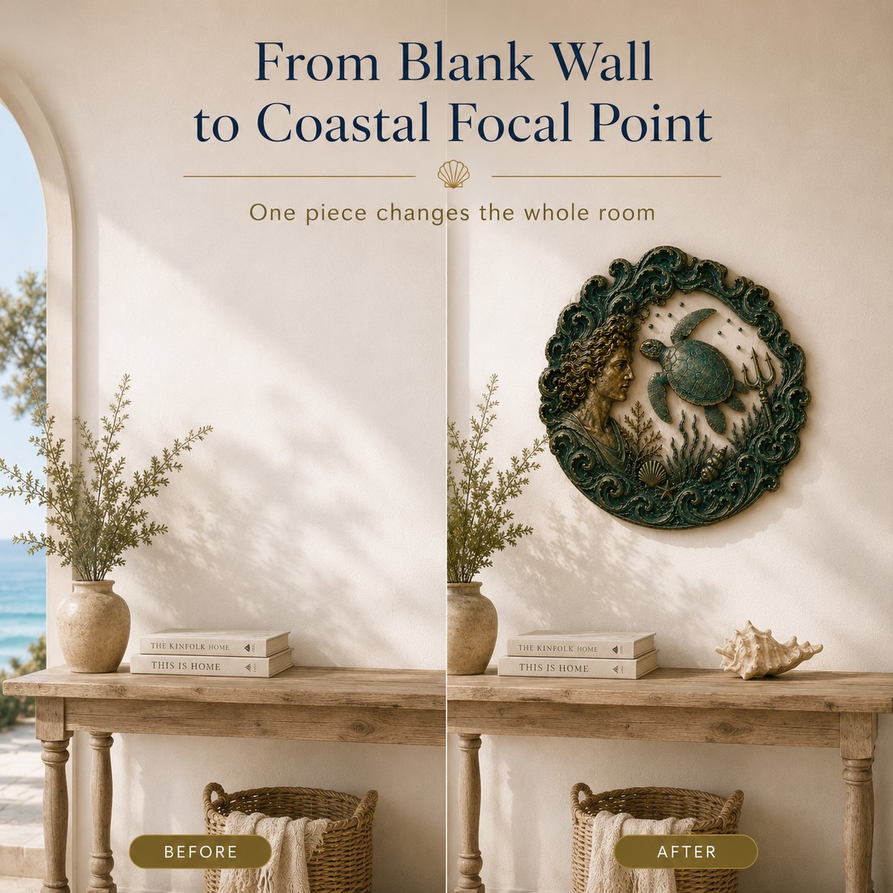 🌊 🔱Vintage Ocean Theme Wall Decor Collection  📦Buy 2 Free Shipping