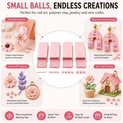 🎨 3D Printed Clay Ball Maker – Perfect Mini Balls in Seconds ✨