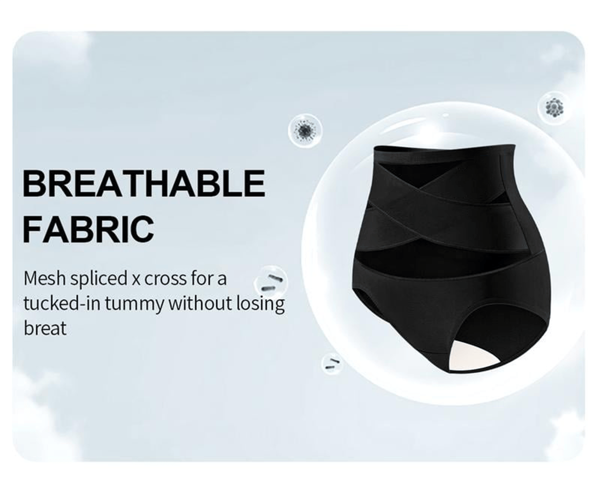 🔥🔥4-Pack High-Waisted Shapewear Briefs for Women – Nahtlose Miederhöschen aus Seidennetzgewebe, zum Abnehmen und Po-Liften – Atmungsaktive Unterwäsche für den Alltag