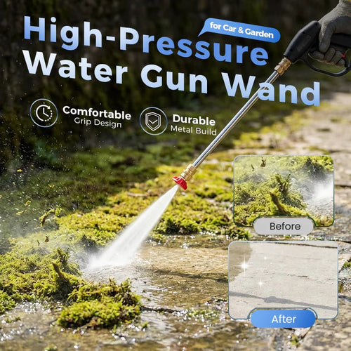 💦 Garden Hose Spray Wand – 3-Nozzle Water Sprayer for Car Washing, Patio & Garden