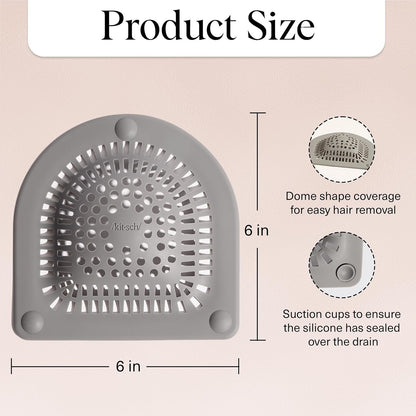🏆75K+ SOLD!🚿 Silicone Hair Catcher for Shower Drains