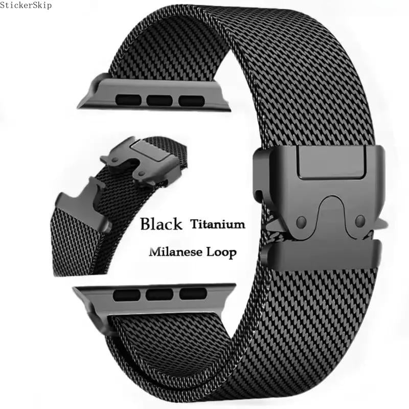 2026 Titanium Milanese Suitable for Apple Watch Band – Apple Watch Ultra 2 & Series 5–10 (49mm)