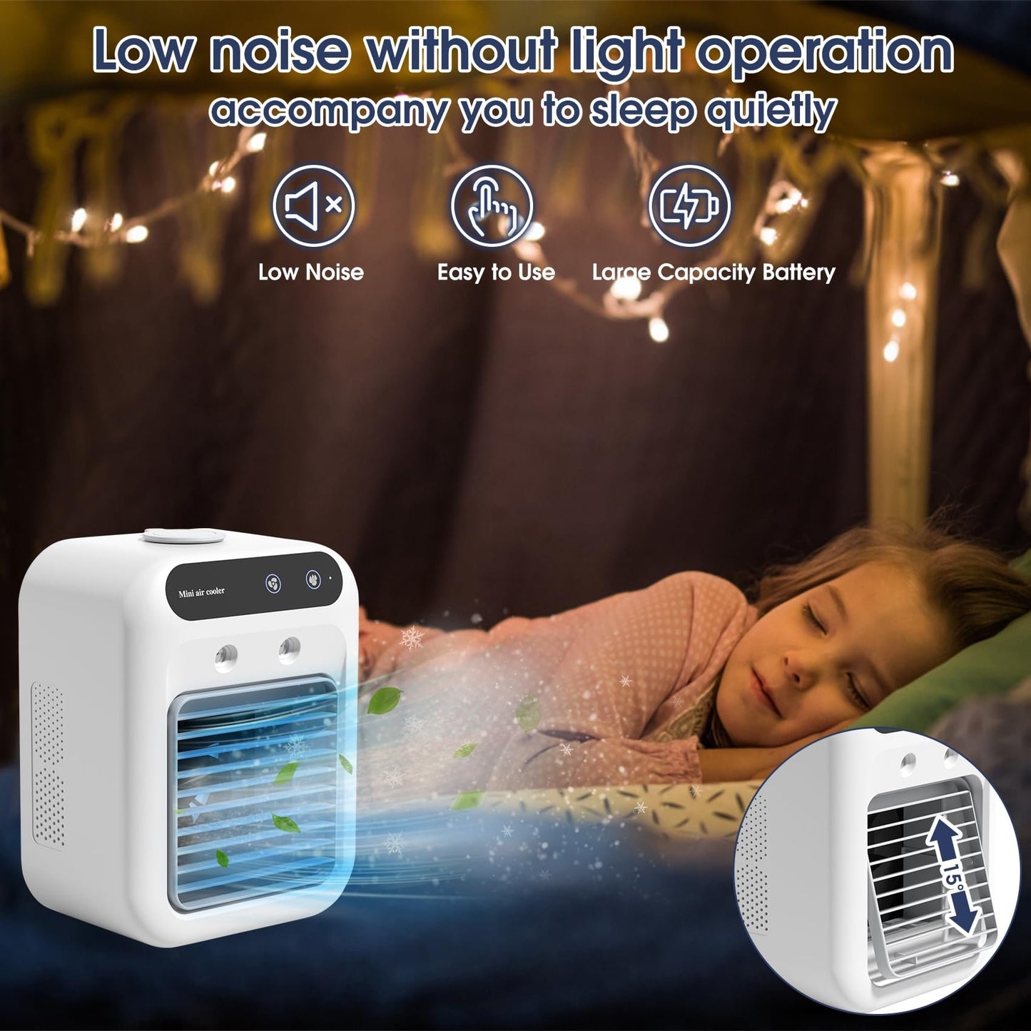 ❄️ 2-in-1 Cooling & Mist Mini Personal Air Cooler