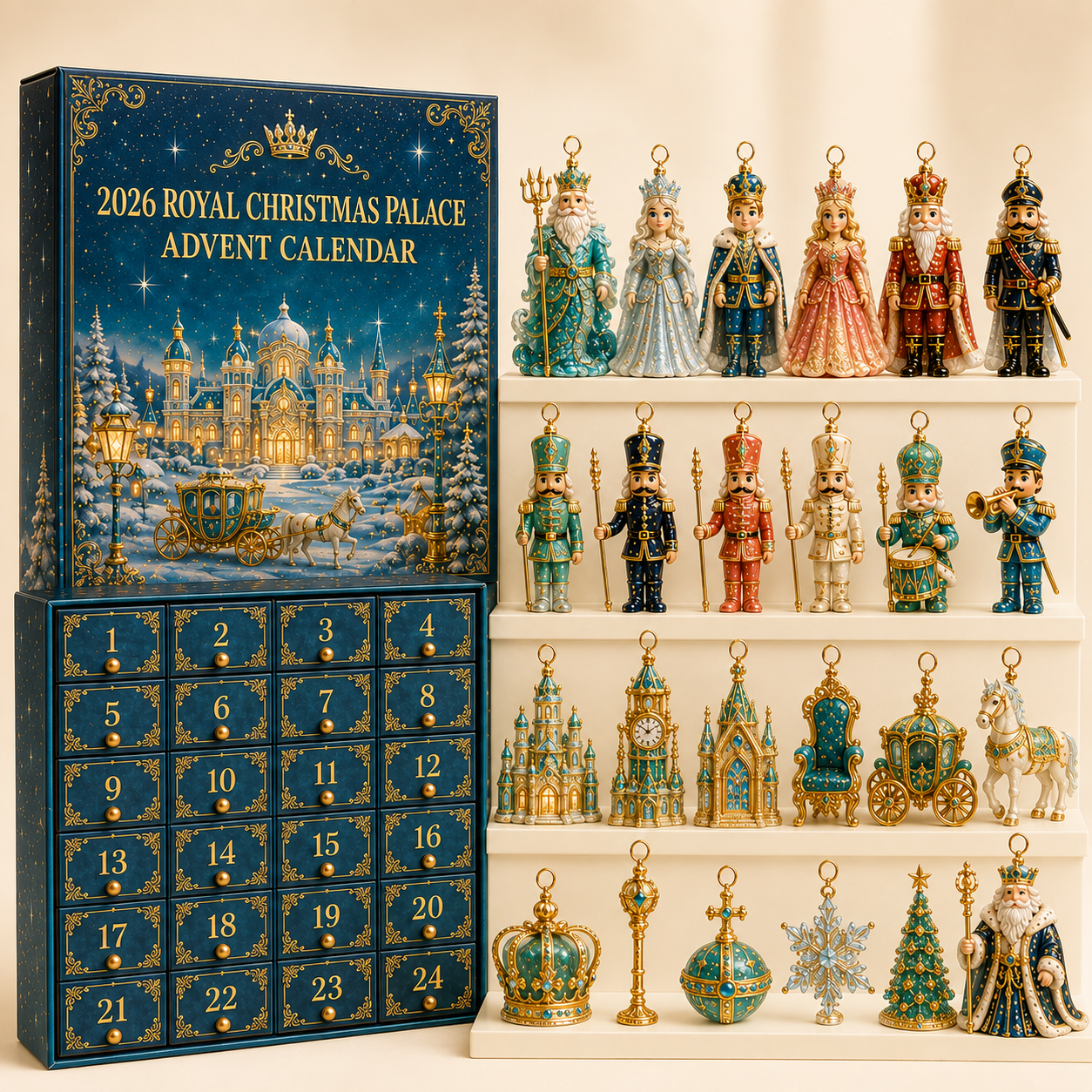 🔥2026 Royal Christmas Palace Luxury Countdown Gift Set