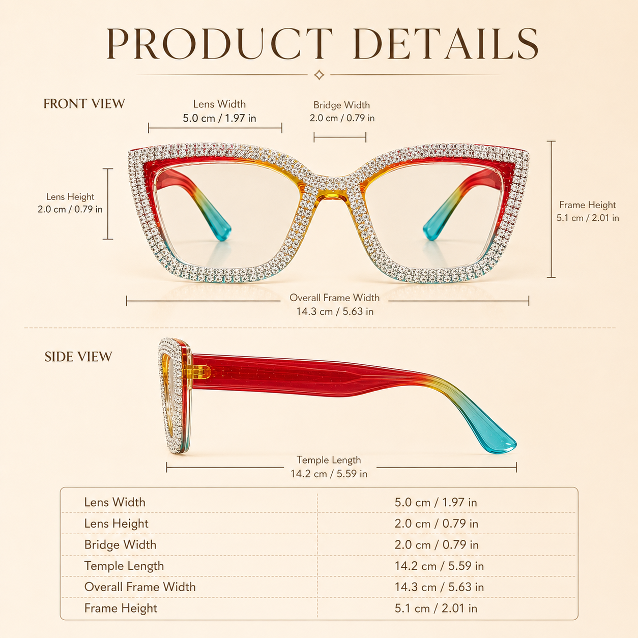 👓Fashion Modern Look Trending Eyeglasses Cat-Eye Anti-Blue Light Reading Glasses