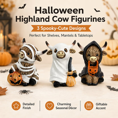 🎃🐮 Bring Home the Cutest Highland Cow Halloween Vibe
