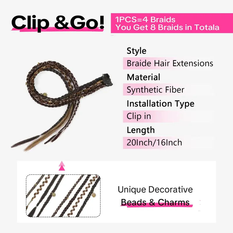 ✨ Festival Boho Braided Hair Extensions | 3 Ways to Style Your Dreadlock Hair