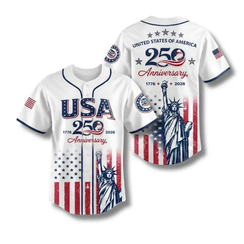 🔥USA 250th Anniversary 4th of July Unisex Baseball Jersey💐
