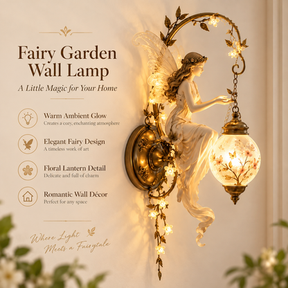 ⏰Limited Stock 50% OFF -🧚✨ Enchanted Fairy Blossom Lantern Wall Light 🌸🏮
