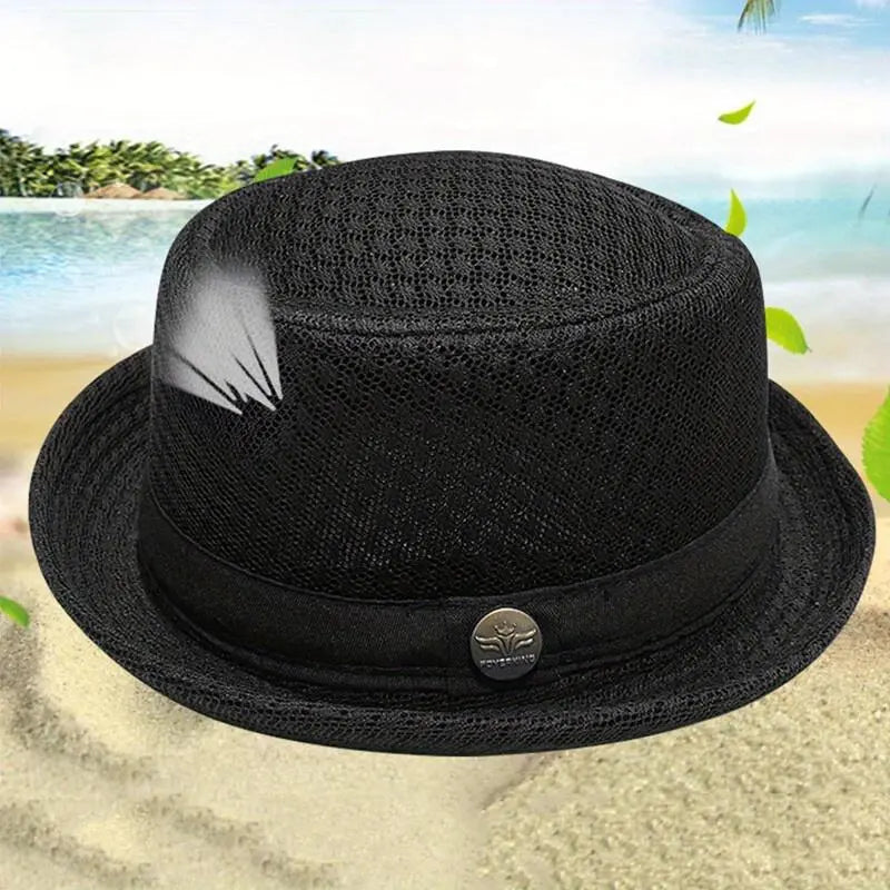 😎Summer Breathable Mesh Pork Pie Hat