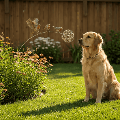 Robin Memorial Garden Stake – “Loved Ones Are Near”