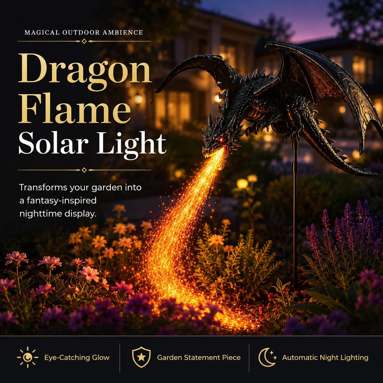 🔥Solar Dragon Fire Garden Light
