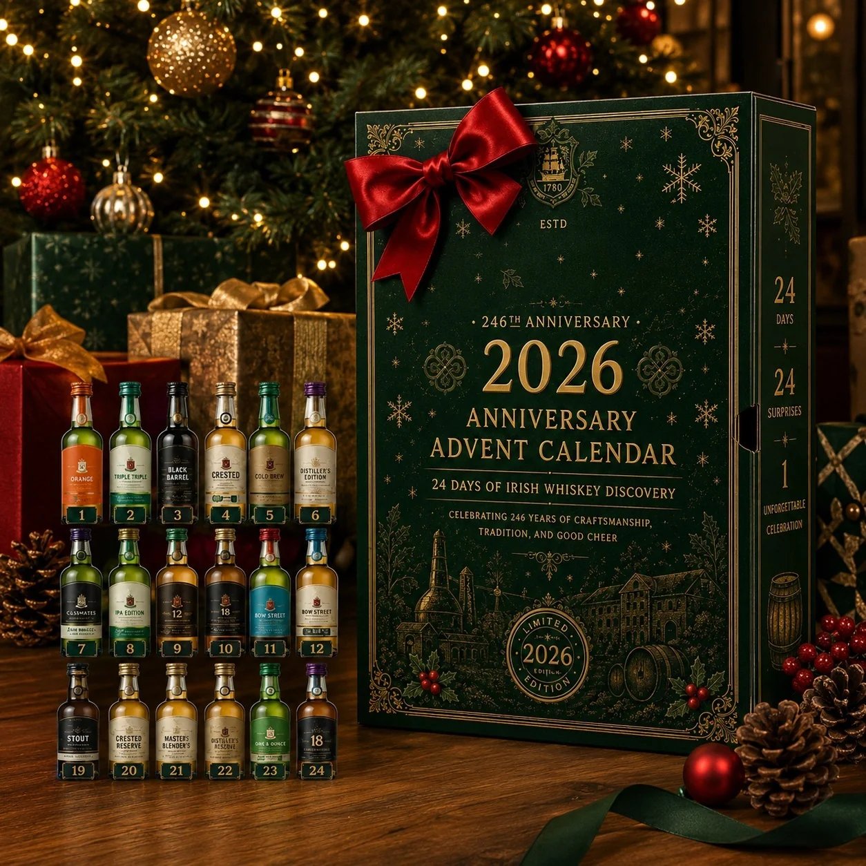 ⏰Limited Stock 60% OFF❄️2026 246th Anniversary Advent Calendar📅24 DAYS OF IRISH WHISKEY DISCOVERY