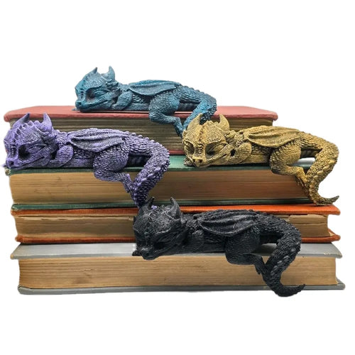 Peaceful Bookshelf Dragon