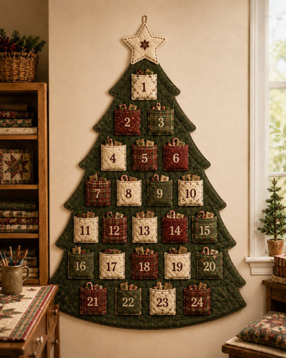 🔥HOT SALE 49% OFF - 🎄✨DIY 24-Pocket Fabric Christmas Advent Tree Kit(📦 Buy 2 Free Shipping)
