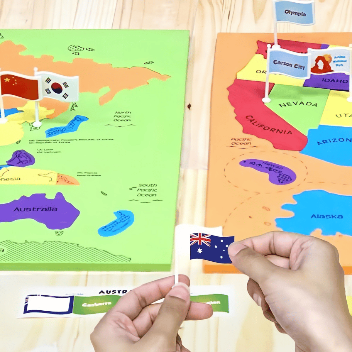 🔥49% OFF - 🌍 World Map & USA Map Puzzle Set