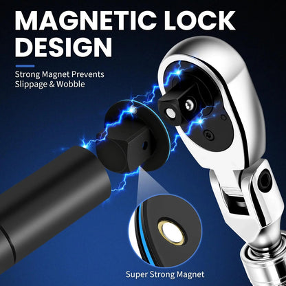 Magnetic Socket Adapter Kit | 4-Piece Low Profile CR-MO Impact Adapter Set