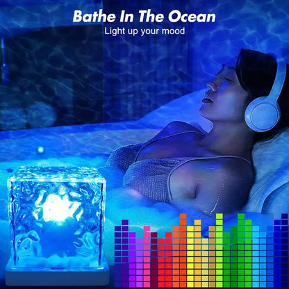 Dynamic Water Ripple Cube Ambient Lamp