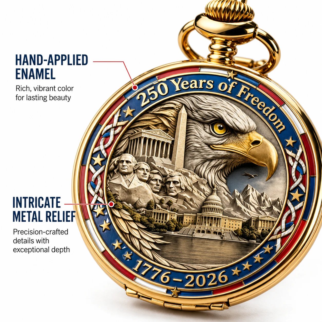 ⏳ ONLY 72 HOURS LEFT: USA 250TH POCKET WATCH — ⏳