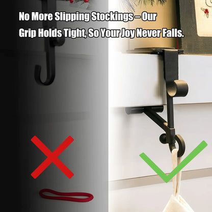 Adjustable Stocking & Garland Fireplace Mantel Hanger