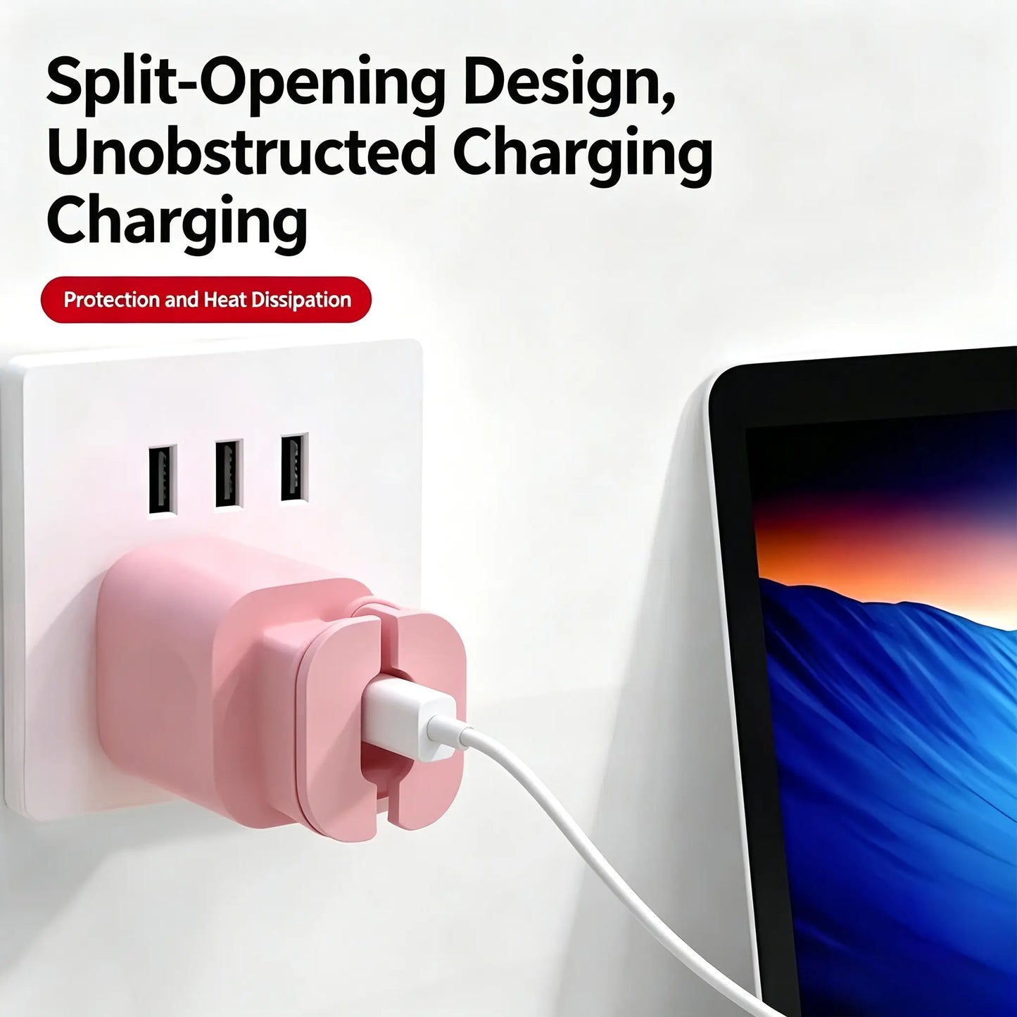 2PCS 2-in-1 Silicone Charger Protector with Cord Wrap for 18W/20W Adapters ✅