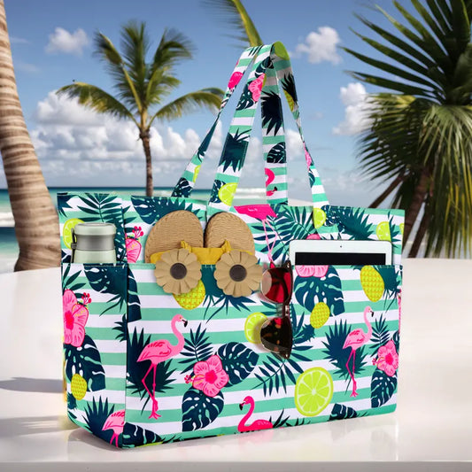 🏖️ Dry & Wet Separated Beach Tote | Durable Spacious Travel Swim Bag🌴