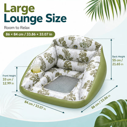 🛋️ 3-in-1 Inflatable Pool Lounge Chair（Includes Air Pump）