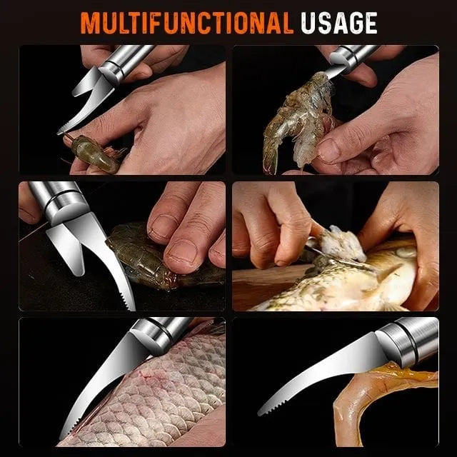 ✨Buy 1 Get 1 Free🔥Summer Promotion - 5 in 1 multifunctional shrimp line fish maw knife🔪（2pcs）