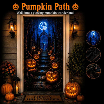 🔥🎃Halloween Portal Door Curtain – Realistic Spooky Door Decor