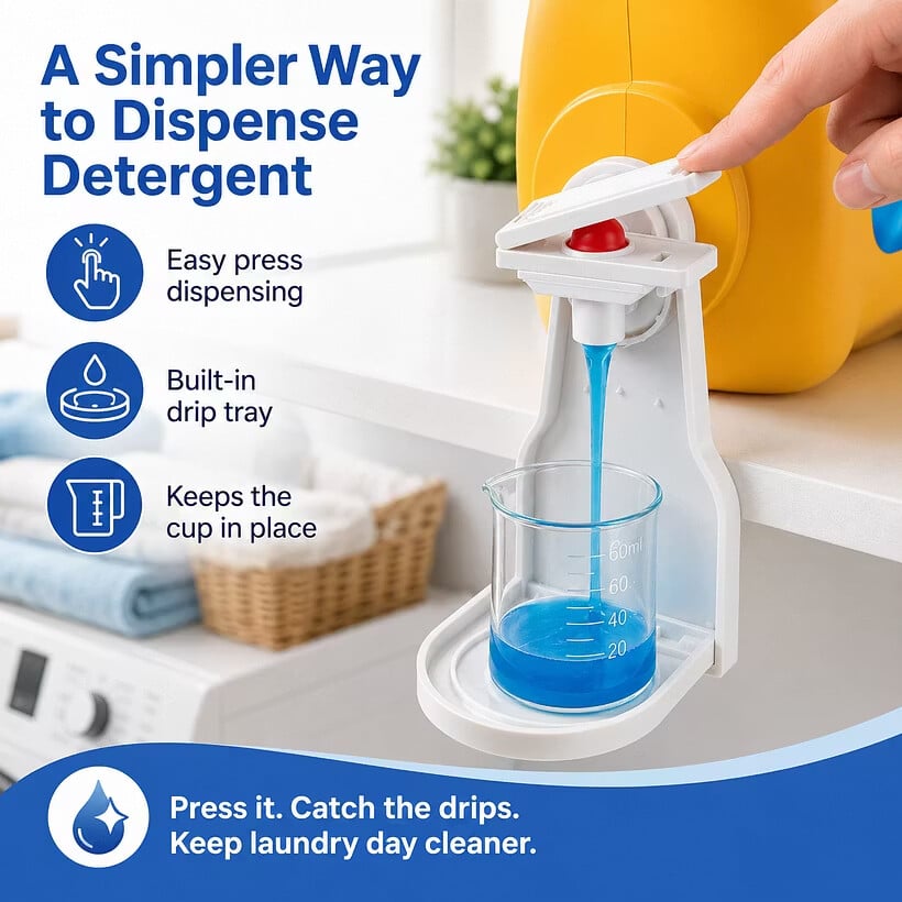 🔥 Universal Laundry Detergent Dispenser Cup Holder🎁